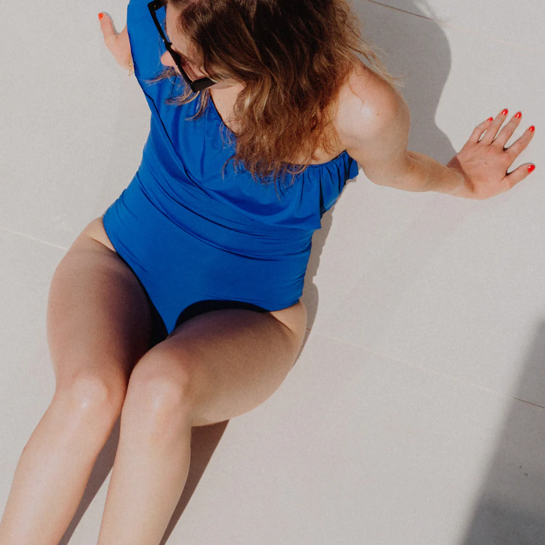 Maillot de bain menstruel 1 pièce Donna Bleu - Image 4